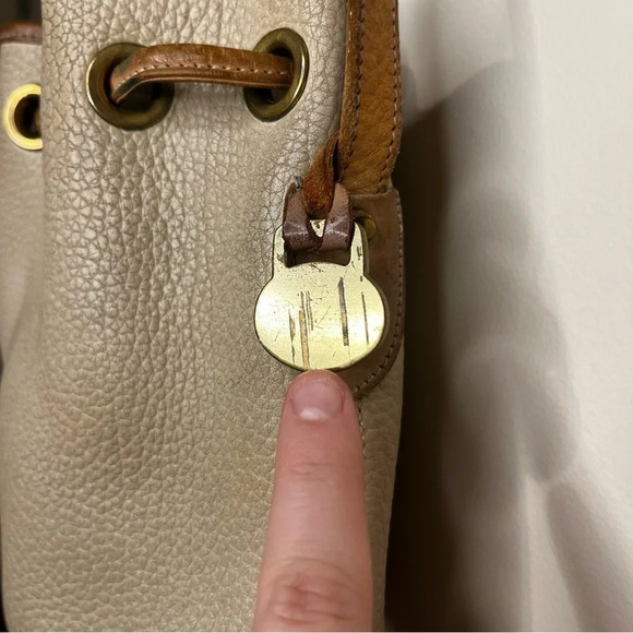 VTG DOONEY & BOURKE Pebbled Leather Bucket Bag Satchel - Picture 16 of 16